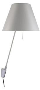 Lampa Ścienna Luceplan, biały, salon, aluminium