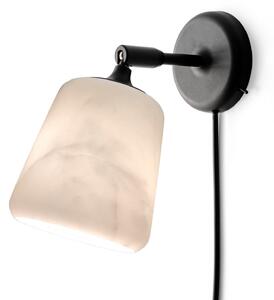 Lampa Ścienna New Works, Material The Originals, ściemnialny, biały, salon, kamień, design