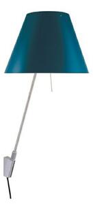Lampa Ścienna Luceplan, niebieski, salon, aluminium