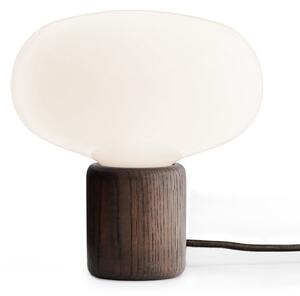 Lampa Stołowa New Works, Karl-Johan, ściemnialny, drewniany, salon, drewno, design