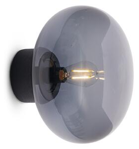 Lampa Ścienna New Works, Karl-Johan, ściemnialny, czarny, salon, drewno, design