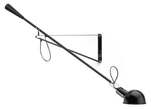 Lampa Ścienna FLOS, 265 Small, czarny, salon, metal, design