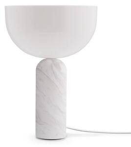Lampa Stołowa New Works, Kizu Small, biały, salon, kamień, design