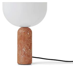 Lampa Stołowa New Works, Kizu Small, brąz rdzawy, salon, marmur, design