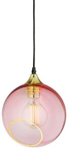 Lampa Wisząca DESIGN BY US, Ballroom, ściemnialny, pudrowy róż, salon, szkło, design