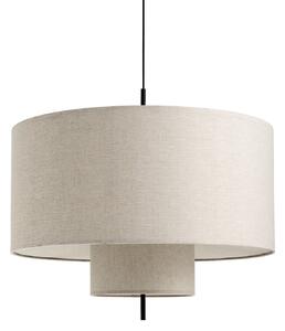 Lampa Wisząca New Works, Margin, ściemnialny, beżowy, salon, tkanina | tekstylia, design