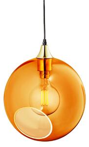 Lampa Wisząca DESIGN BY US, Ballroom XL, ściemnialny, pomarańczowy, salon, szkło, design