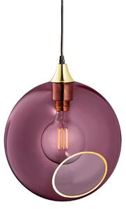Lampa Wisząca DESIGN BY US, Ballroom XL, ściemnialny, fioletowy, salon, szkło, design