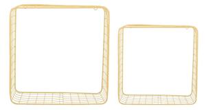 Jasnożółte stalowe półki zestaw 2 szt. 35 cm Reja – PT LIVING
