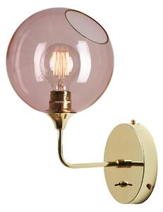 Lampa Ścienna DESIGN BY US, Ballroom Short, ściemnialny, pudrowy róż, salon, szkło, design