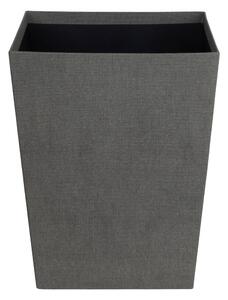 Szary biurowy kosz na śmieci Sofia Canvas Paper Laminate – Bigso