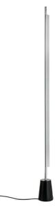 Lampa Podłogowa Luceplan, ściemnialny, metaliczny, salon, aluminium