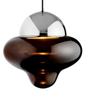 Lampa Wisząca DESIGN BY US, Nutty XL, ściemnialny, brąz rdzawy, salon, szkło, design