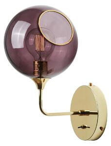 Lampa Ścienna DESIGN BY US, Ballroom Short, ściemnialny, fioletowy, salon, szkło, design
