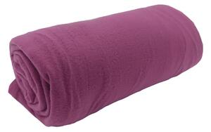 Fioletowy polarowy koc 150x200 cm Plain – JAHU collections