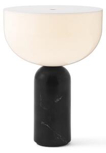 Lampa Stołowa New Works, Kizu Portable, ściemnialny, czarny, salon, marmur, design