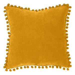Poduszka Pompons 40x40 cm żółta