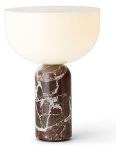 Lampa Stołowa New Works, Kizu Portable, ściemnialny, czerwony, salon, marmur, design