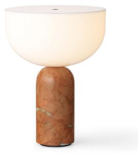Lampa Stołowa New Works, Kizu Portable, ściemnialny, brąz rdzawy, salon, marmur, design