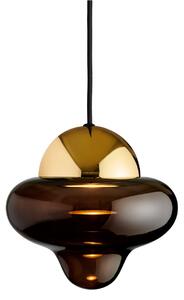 Lampa Wisząca DESIGN BY US, Nutty, ściemnialny, brąz rdzawy, salon, szkło, design