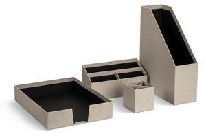 Kartonowe organizery zestaw 4 szt. Hugo Canvas Paper Laminate – Bigso