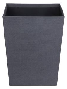 Czarny biurowy kosz na śmieci Sofia Canvas Paper Laminate – Bigso