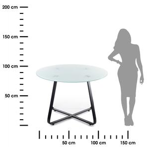 Stół okrągły Tika Black 110 cm