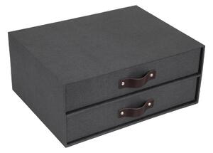 Kartonowy organizer z szufladką Birger Canvas Paper Laminate – Bigso