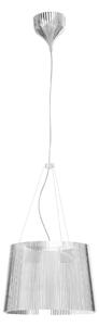 Lampa Wisząca Kartell, Gè, transparentny, salon, tworzywo sztuczne, design