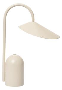 Lampa Stołowa ferm LIVING, Arum, ściemnialny, beżowy, taras, metal, design