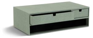 Kartonowy organizer na dokumenty z szufladką Ted Canvas Paper Laminate – Bigso
