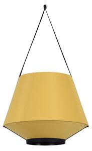 Lampa Wisząca Forestier, Carrie S, ściemnialny, żółty, salon, tkanina | tekstylia, design
