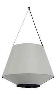 Lampa Wisząca Forestier, Carrie M, ściemnialny, szary, salon, tkanina | tekstylia, design