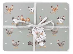 Korkowe maty stołowe zestaw 4 szt. 27x35 cm Hen House – Cooksmart ®