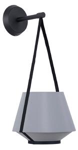 Lampa Ścienna Forestier, Carrie XS, ściemnialny, szary, salon, tkanina | tekstylia, design