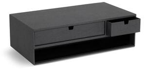 Kartonowy organizer na dokumenty z szufladką Ted Canvas Paper Laminate – Bigso