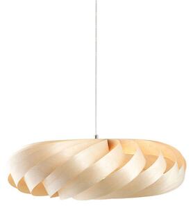Lampa Wisząca Tom Rossau, beżowy, salon, drewno