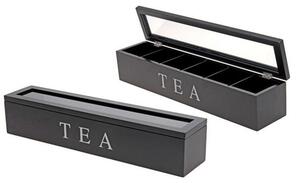 Pudełko na herbatę Tea Box, 6 przegródek