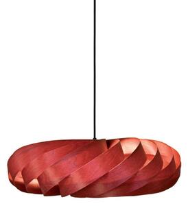Lampa Wisząca Tom Rossau, czerwony, salon, drewno