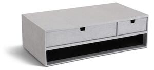 Kartonowy organizer na dokumenty z szufladką Ted Canvas Paper Laminate – Bigso