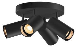 Lampa Sufitowa SLV, Asto Tube, ściemnialny, czarny, salon, metal, nowoczesny