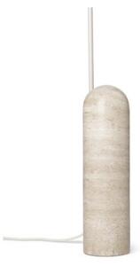 Lampa Podłogowa ferm LIVING, Arum, beżowy, salon, marmur, design