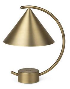 Lampa Stołowa ferm LIVING, Meridian, ściemnialny, złoty | mosiężny, salon, metal, design