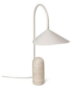 Lampa Stołowa ferm LIVING, Arum, beżowy, salon, marmur, design