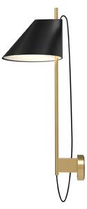 Lampa Ścienna Louis Poulsen, Yuh Brass, ściemnialny, czarny, salon, metal, design