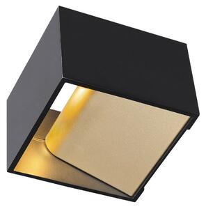 Lampa Ścienna SLV, Logs In, ściemnialny, czarny, przedpokój, metal, nowoczesny