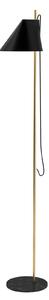 Lampa Podłogowa Louis Poulsen, Yuh Brass, ściemnialny, czarny, salon, metal, design