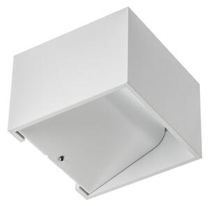 Lampa Ścienna SLV, Logs In, ściemnialny, biały, przedpokój, metal, nowoczesny