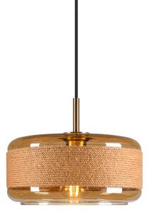 Lampa Wisząca SLV, Pantilo Rope 27, ściemnialny, brąz rdzawy, salon, szkło, nowoczesny