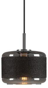 Lampa Wisząca SLV, Pantilo Rope 19, ściemnialny, czarny, salon, szkło, nowoczesny